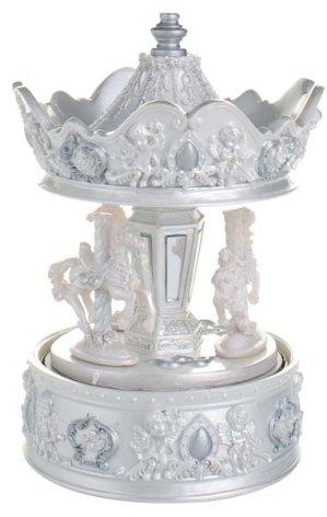 GIOSTRA ANGELI BIANCA/ARGENTO - h=170 mm