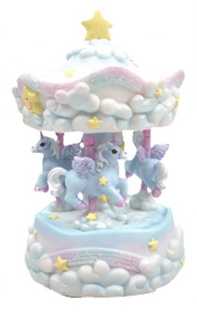 GIOSTRA UNICORNI LIGHT BLUE - h=145 mm