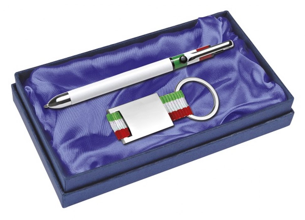 SET PENNA E PORTACHIAVI ITALIA