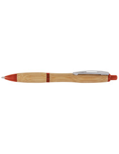 BALL PEN BAMBOO PARTS IN RED