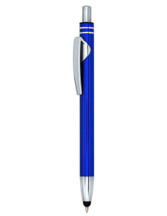 BLUE ALUMINIUM PEN WITH TOUCH