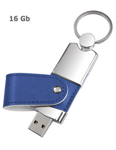 USB LEATHER BLUE