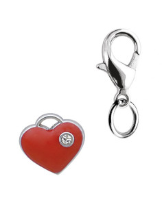 CHARM ROTES HERZ mm10x10