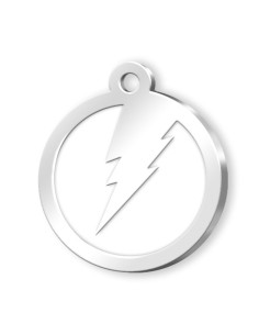 MEDAILLE CERCLE BLANCHE FOUDRE