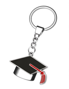 KEYCHAIN MORTARBOARD RED...