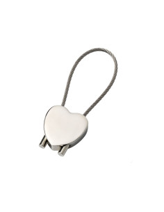 KEYCHAIN HEART WITH CABLE