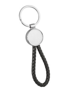 KEY RING WITH HOLLOW BLACK