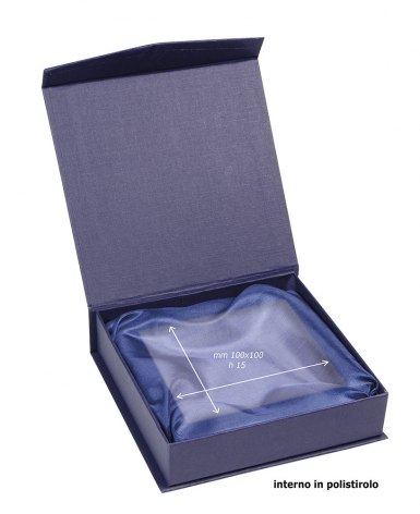 SCATOLA  CON SATIN MM 135X140X35