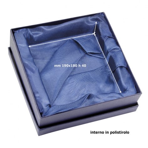 SCATOLA BLU RASO BLU 230X220X60 MM