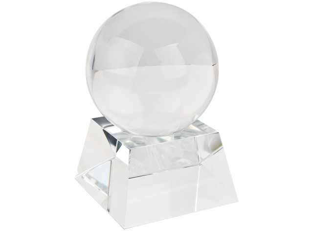 SPHERE d=80 mm A/BASE EN VERRE