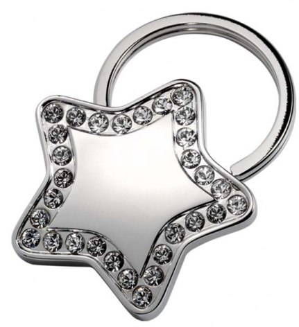 KEYCHAIN "STAR" WITH CRYSTALS