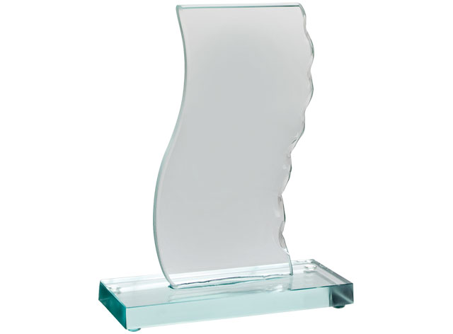 TROPHEE BLANC BASE VERTE - h=160 mm