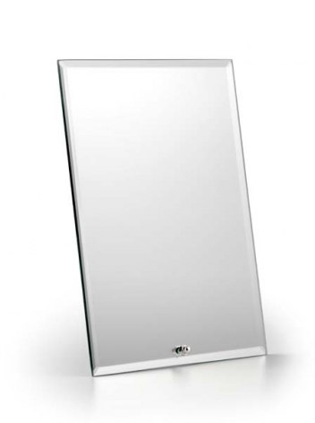 MIROIR AVEC SUPPORT - VERT.14X19