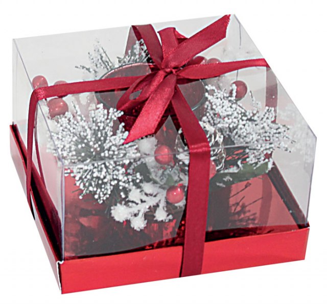 BOUGIE VERRE ROUGE