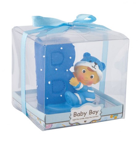 BOUGIE "BÉBÉ" AZUR H70 MM