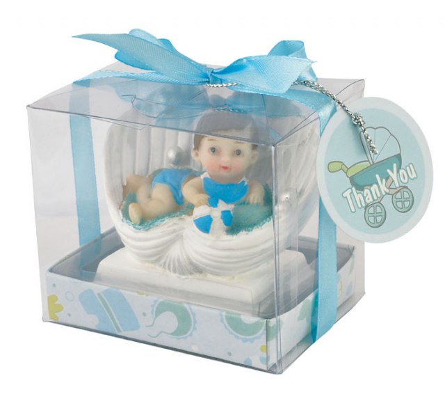 BÉBÉ PETIT GARÇON EN COQUILLAGE H60 MM