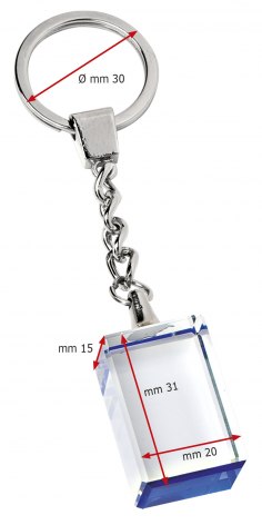 PORTE-CLES CRISTAL (SANS BOITE)