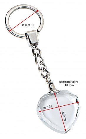 PORTE-CLES CRISTAL (SANS BOITE)