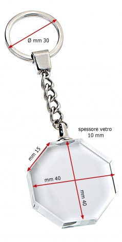 PORTE-CLES CRISTAL (SANS BOITE)