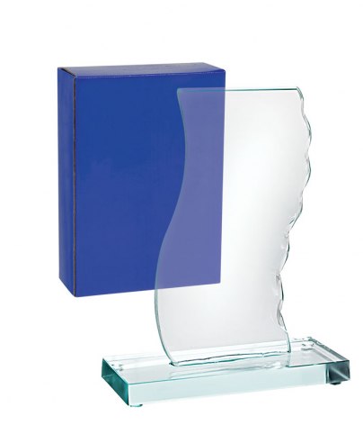 TROPHEE BLANC BASE VERTE - h=160 mm