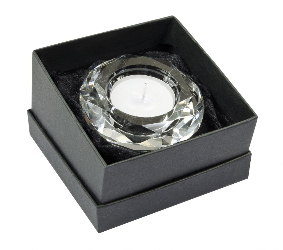 TEELICHTHALTER KRISTALL RUND - D=75 mm