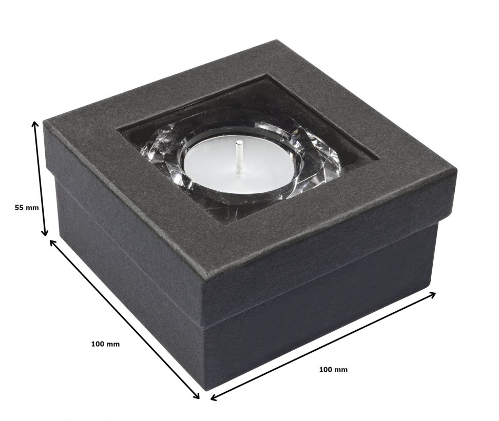 TEELICHTHALTER KRISTALL RUND - D=75 mm