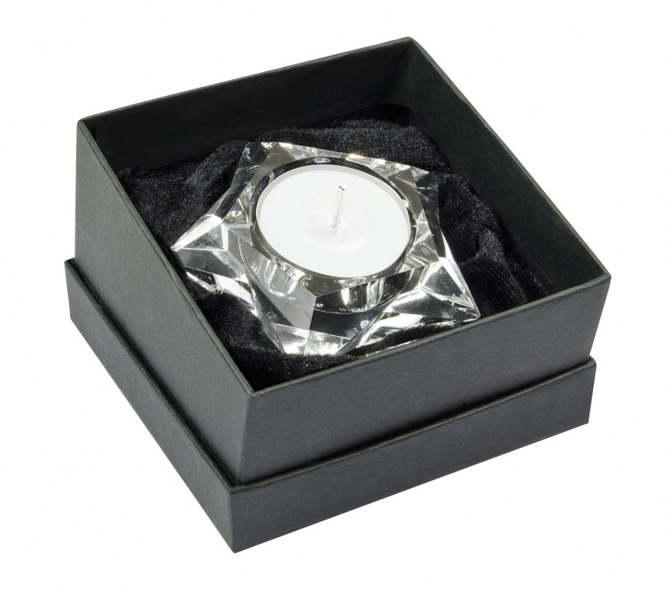 TEELICHTHALTER KRISTALL STERN - D=75 mm