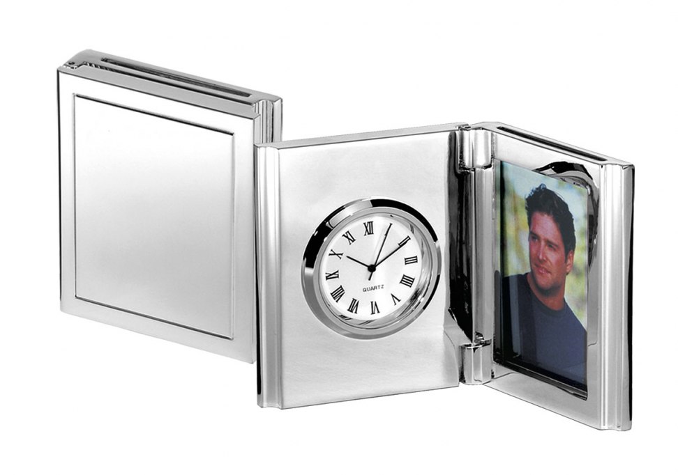 OROLOGIO PORTAFOTO LISCIO - 50 x h65 mm