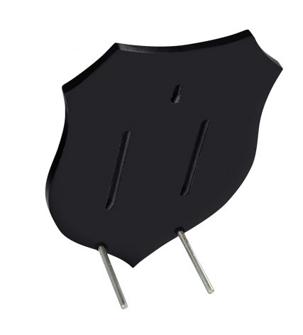 CREST BLACK SHIELD NO BOX 180X250X15
