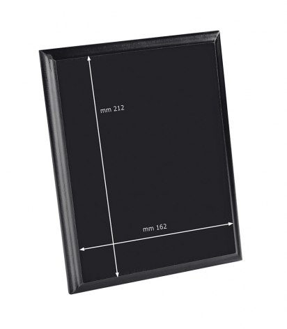 PLAQUE RECTANGULAR BLACK  230X180X15