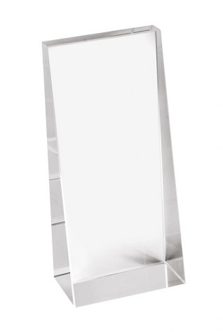 TROFEO VETRO TRASPARENTE mm 190x80x30-10