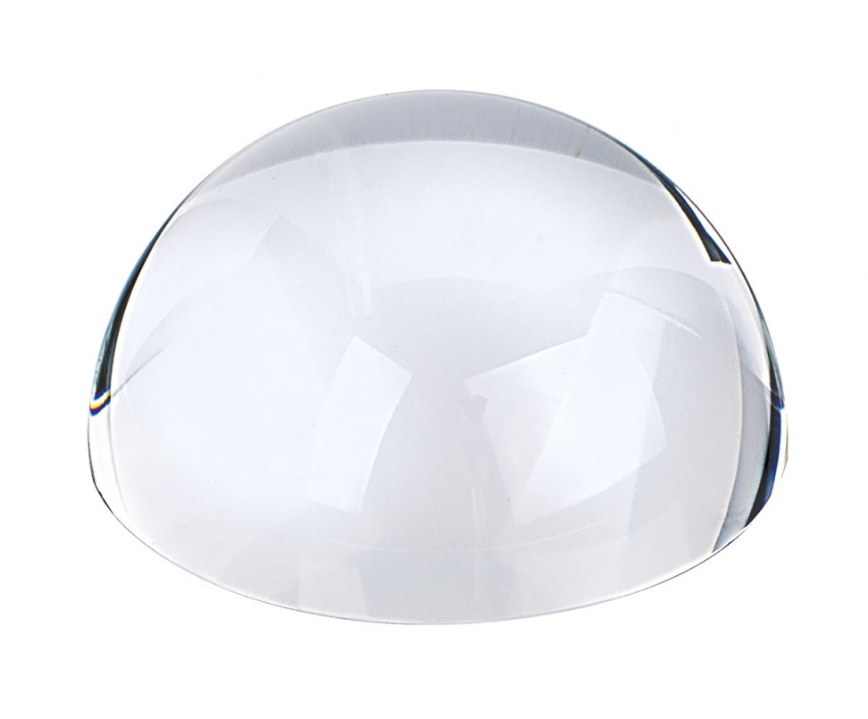 HÉMISPHÈRE EN VERRE BLANC d=70 mm