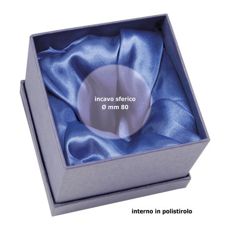 SCATOLA BLU RASO BLU 120X120X100 MM