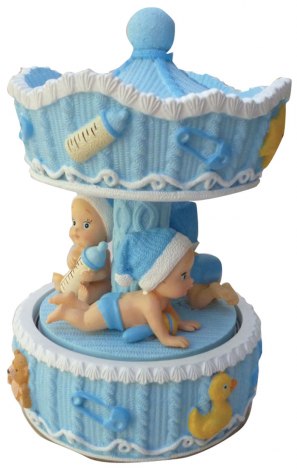 CARROUSEL BÉBÉ BLEU CIEL