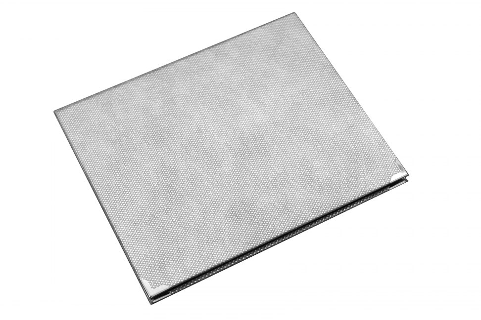 ASTUCCIO PORTATARGA ARGENTO BLU  25X20CM