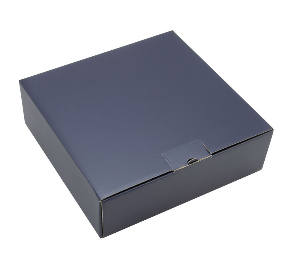 SCATOLA BLU DA PIEGARE cm 13,5X13,5X5,5