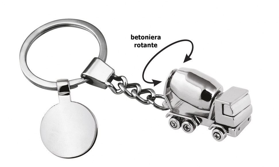KEYCHAIN CEMENT MIXER WITH TOKEN