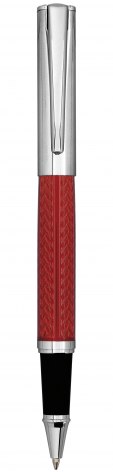 CHROMED ROLLER PEN RED