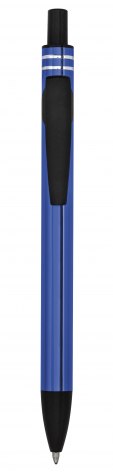 PENNA  ALLUMINIO BLU CLIP NERA