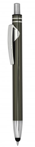 BURNISHED ALUMINIUM PEN WITH TOUCH