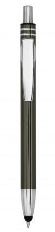 BURNISHED ALUMINIUM PEN WITH TOUCH