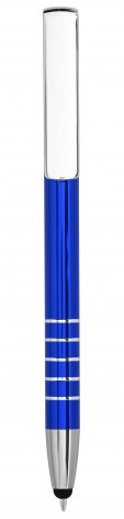 BALLPOINT PEN ALUMINIUM BLUE, TOUCH
