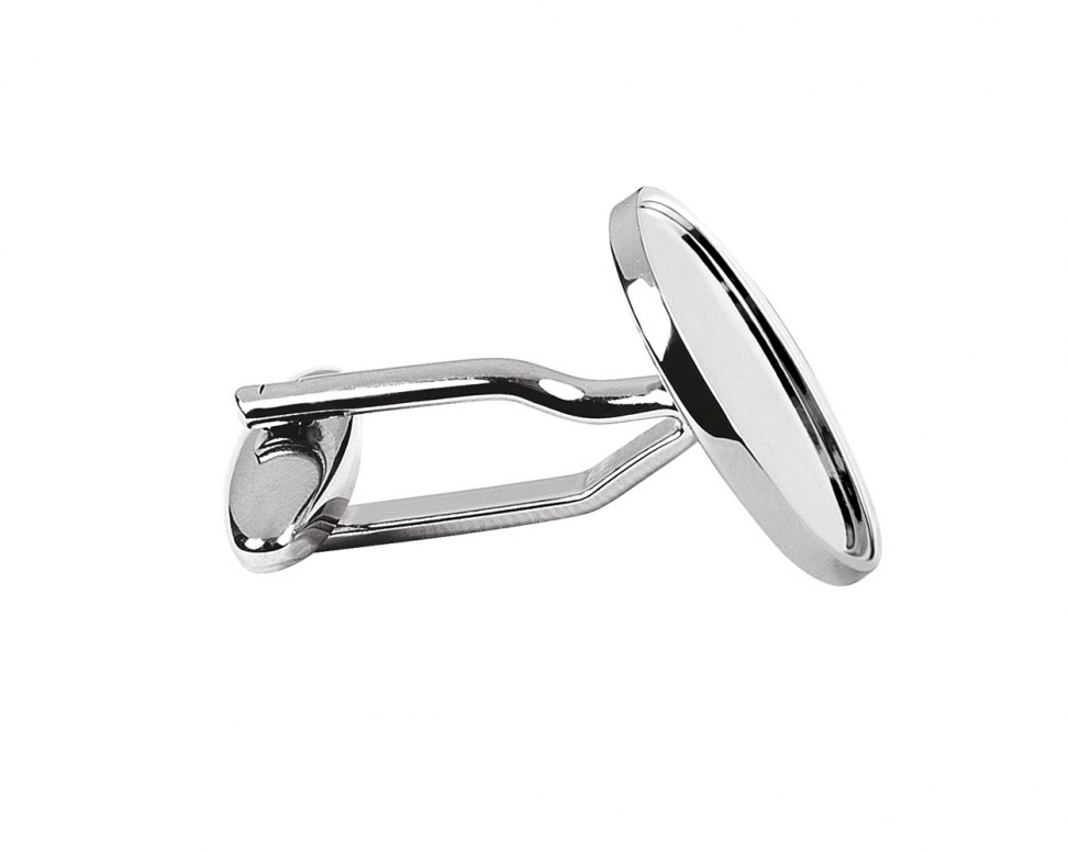 ROUND CUFFLINKS RECESSED 16 mm