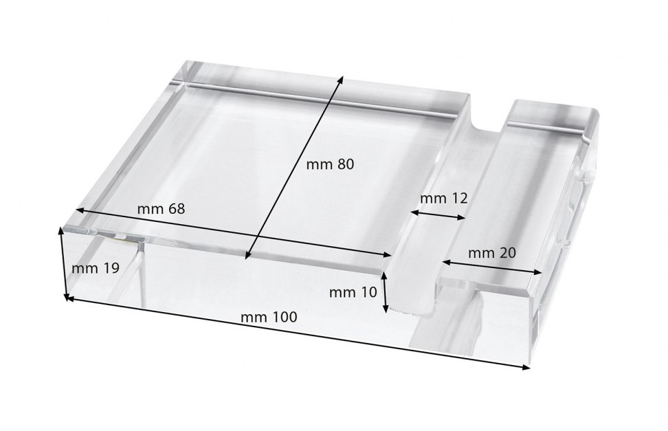 GLASS MOBILE PHONE HOLDER 100X80