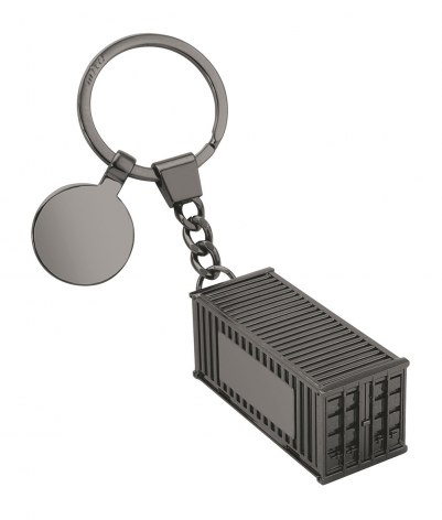 BURNISHED CONTAINER KEYCHAIN C/GETTONE