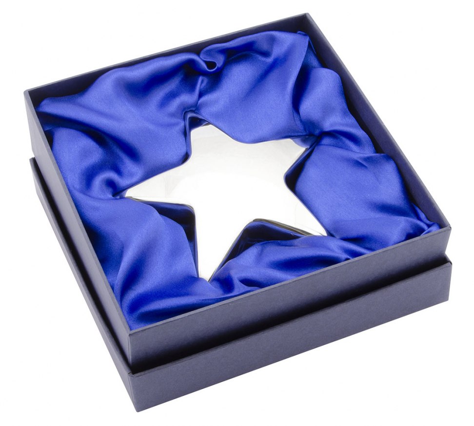 STAR PAPERWEIGHT d=110 mm LUX BOX