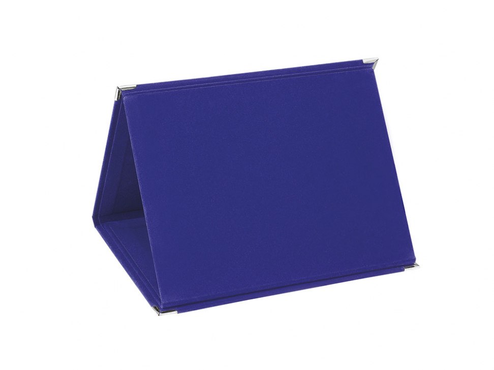CARTELLA PORTATARGA MDF VELLUTO BLU23X17