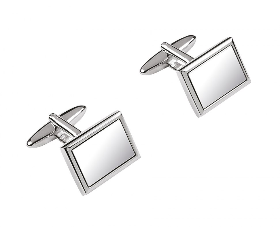 BOUTONS DE MANCHE RECTANG 13x19mm