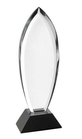 CRYSTAL TROPHY ROME H=297 MM. SP.25 MM.