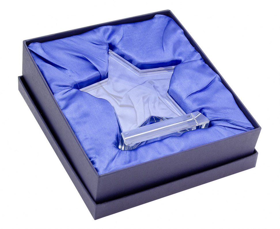 TROPHÉE ÉTOILE VERRE BLANC